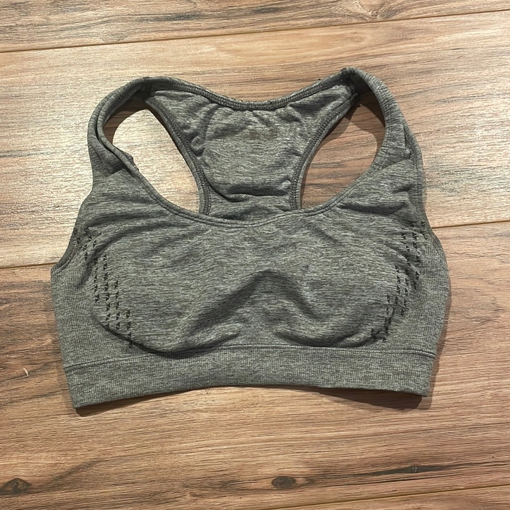 Grey Sports Bra